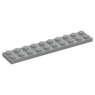 Plate 2 x 10 em Cinza azulado claro