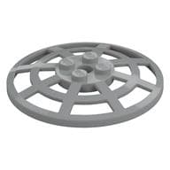 Dish 6 x 6 Inverted, Radar / Webbed [Anti-studs at 90°] em Cinza azulado claro
