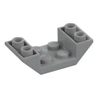 Brick Sloped Inverted 45° 4 x 2 Double with 2 x 2 Recessed em Cinza azulado claro