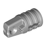 Hinge Cylinder 1 x 2 Locking with 1 Finger and Axle Hole On Ends em Cinza azulado claro