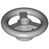 Steering Wheel Small, 2 x 2 em Cinza azulado claro