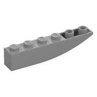 Brick Curved Inverted 6 x 1 em Cinza azulado claro