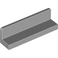 Panel 1 x 4 x 1 with Rounded Corners [Thick Wall] em Cinza azulado claro