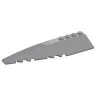 Brick Wedged, Curved 12 x 3 Left em Cinza azulado claro