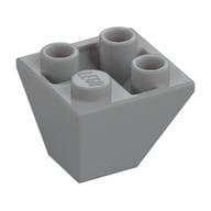 Brick Sloped Inverted 45° 2 x 2 Double Convex em Cinza azulado claro