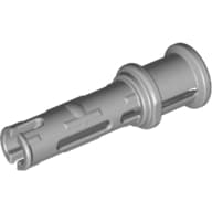 Technic Pin Long with Friction Ridges Lengthwise and Stop Bush [3 Lateral Holes, Big Pin Hole] em Cinza azulado claro