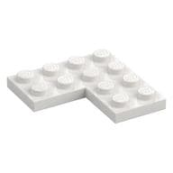 Plate 4 x 4 Corner em Branco