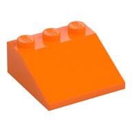 Brick Sloped 33° 3 x 3 em Laranja