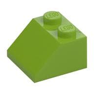 Brick Sloped 45° 2 x 2 em Verde-limão