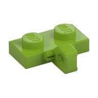 Hinge Plate 1 x 2 Locking with 1 Finger on Side, with Groove em Verde-limão
