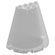 Cone Half 8 x 4 x 6 em Transparente