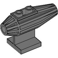 Engine, Strakes, 2 Top Studs, 2 x 2 Bottom Tile em Cinza azulado escuro
