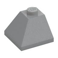 Brick Sloped 45° 2 x 2 Double Convex em Cinza azulado claro