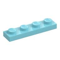 Plate 1 x 4 em Azul-céu