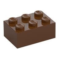 Brick 2 x 3 em Marrom avermelhado