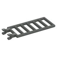 Bar 7 x 3 with Double Clips (Ladder) [Straight Clips] em Cinza escuro