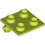 Hinge Brick 2 x 2 Top Plate Thin em Verde-limão médio