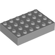 Brick 4 x 6 em Cinza azulado claro
