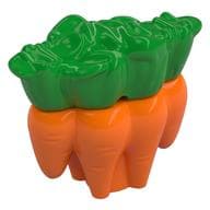 Duplo Food Carrots with Bright Green Leaves