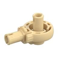Technic Rotation Joint Ball Loop with Two Perpendicular Pins with Friction em Bege