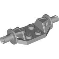 Plate Special 2 x 2 with Wheels Holder Wide - Technic Pins em Cinza azulado claro