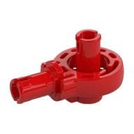 Technic Rotation Joint Ball Loop with Two Perpendicular Pins with Friction em Vermelho