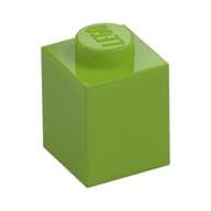 Brick 1 x 1 em Verde-limão
