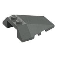 Brick Wedged, Sloped 4 x 4 Triple, Stud Notches em Cinza escuro