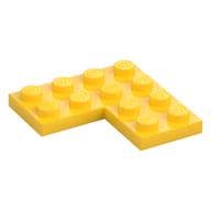 Plate 4 x 4 Corner em Amarelo