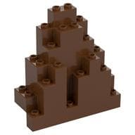 Rock Panel Triangular 3 x 8 x 7 em Marrom avermelhado