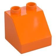 Duplo Brick 2 x 2 Slope 45° em Laranja