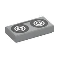 Tile 1 x 2 with Video Tape and Reels Print