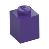 Brick 1 x 1 em Roxo escuro