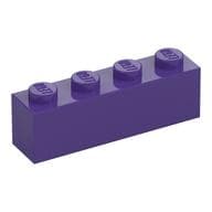Brick 1 x 4 em Roxo escuro