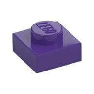 Plate 1 x 1 em Roxo escuro