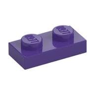 Plate 1 x 2 em Roxo escuro