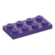 Plate 2 x 4 em Roxo escuro