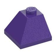 Brick Sloped 45° 2 x 2 Double Convex em Roxo escuro