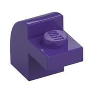 Brick Curved 1 x 2 x 1 1/3 with Curved Top em Roxo escuro