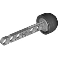 Projectile, Technic Competition Arrow, Beam Shaft with Solid Black Rubber End