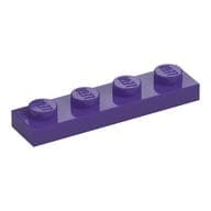 Plate 1 x 4 em Roxo escuro