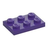 Plate 2 x 3 em Roxo escuro