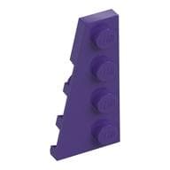 Wedge Plate 4 x 2 Left em Roxo escuro