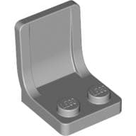 Seat / Chair 2 x 2 with Center Sprue Mark em Cinza azulado claro
