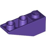 Brick Sloped Inverted 34° 3 x 1 with Internal Stopper em Roxo escuro