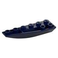 Brick Wedged, Curved Inverted 6 x 2 Left em Azul escuro