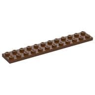 Plate 2 x 12 em Marrom avermelhado