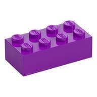 Brick 2 x 4 em Roxo claro