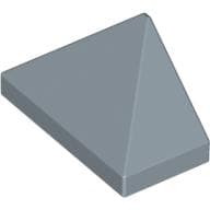 Brick Sloped 45° 2 x 1 Triple with Ovoid Bottom Pin em Azul areia