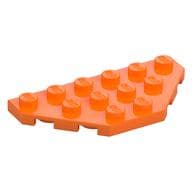 Wedge Plate 3 x 6 Cut Corners em Laranja